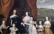 Arthur,1st Baron Capel and his family Cornelius Johnson